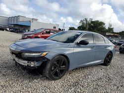 Salvage cars for sale at Opa Locka, FL auction: 2021 Honda Accord Sport