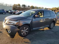 Salvage cars for sale at Exeter, RI auction: 2015 Nissan Pathfinder S