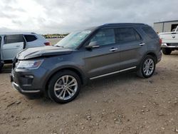 Ford Explorer Limited salvage cars for sale: 2018 Ford Explorer Limited