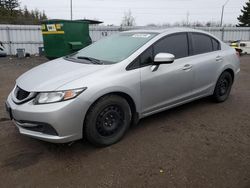 Salvage cars for sale from Copart Bowmanville, ON: 2015 Honda Civic LX