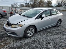 Honda salvage cars for sale: 2013 Honda Civic LX