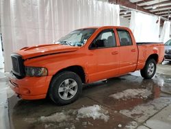 Salvage cars for sale at Leroy, NY auction: 2004 Dodge RAM 1500 ST