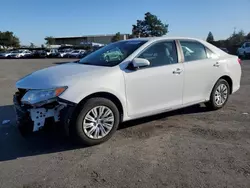 Salvage cars for sale at San Martin, CA auction: 2013 Toyota Camry L