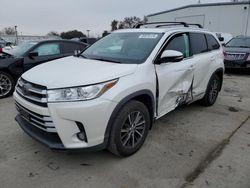 Salvage cars for sale from Copart Sacramento, CA: 2018 Toyota Highlander SE