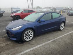 Salvage cars for sale at Van Nuys, CA auction: 2022 Tesla Model 3