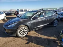 Salvage cars for sale at Brighton, CO auction: 2019 Tesla Model 3