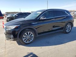 Salvage cars for sale at Grand Prairie, TX auction: 2021 Infiniti QX50 Luxe