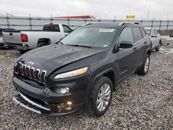 Jeep salvage cars for sale: 2016 Jeep Cherokee Overland