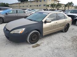 Salvage cars for sale from Copart Opa Locka, FL: 2005 Honda Accord LX