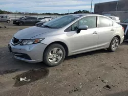 Salvage cars for sale at Fredericksburg, VA auction: 2015 Honda Civic LX