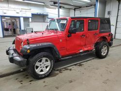 Jeep salvage cars for sale: 2017 Jeep Wrangler Unlimited Sport