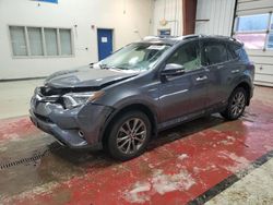 Salvage cars for sale at Angola, NY auction: 2017 Toyota Rav4 HV Limited