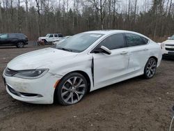 Salvage cars for sale at Cookstown, ON auction: 2016 Chrysler 200 C