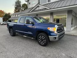 Salvage trucks for sale at North Billerica, MA auction: 2014 Toyota Tundra Double Cab SR