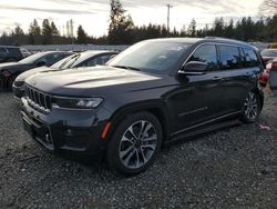 Jeep salvage cars for sale: 2022 Jeep Grand Cherokee L Overland