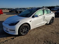 Salvage cars for sale at Houston, TX auction: 2021 Tesla Model 3