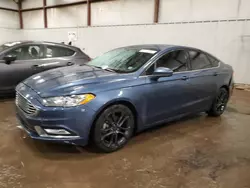 Salvage cars for sale at Lansing, MI auction: 2018 Ford Fusion SE