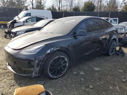 Salvage cars for sale at Waldorf, MD auction: 2021 Tesla Model Y