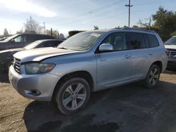 Salvage cars for sale at San Martin, CA auction: 2008 Toyota Highlander Sport