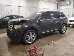 Salvage cars for sale at Franklin, WI auction: 2013 Ford Edge Limited