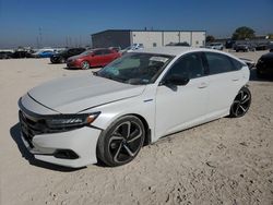 Salvage cars for sale at Haslet, TX auction: 2022 Honda Accord Hybrid Sport