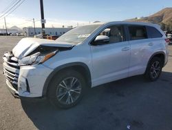 Toyota Highlander Vehiculos salvage en venta: 2018 Toyota Highlander LE