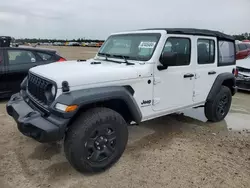 Jeep Wrangler Sport salvage cars for sale: 2024 Jeep Wrangler Sport