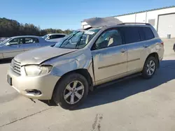 Toyota salvage cars for sale: 2008 Toyota Highlander