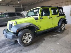 Jeep Wrangler Unlimited Sport salvage cars for sale: 2016 Jeep Wrangler Unlimited Sport