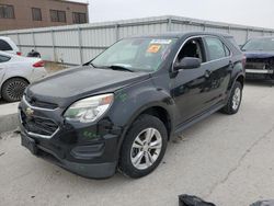 Salvage cars for sale at Kansas City, KS auction: 2017 Chevrolet Equinox LS