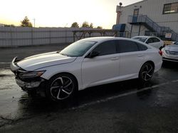 Salvage cars for sale at Vallejo, CA auction: 2021 Honda Accord Sport