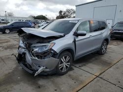 Salvage cars for sale at Sacramento, CA auction: 2018 Honda Pilot EX