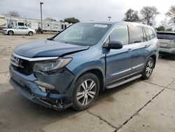 Salvage cars for sale from Copart Sacramento, CA: 2016 Honda Pilot EXL