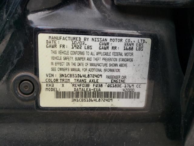 2004 Nissan Sentra 1.8