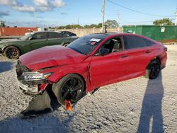 Salvage cars for sale at Homestead, FL auction: 2020 Honda Accord Sport