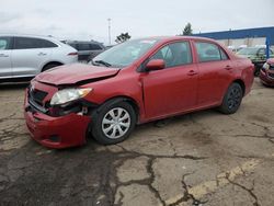 Toyota salvage cars for sale: 2009 Toyota Corolla Base