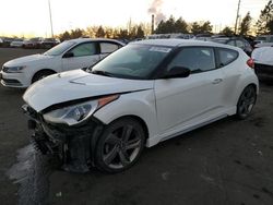 Salvage cars for sale at Denver, CO auction: 2013 Hyundai Veloster Turbo