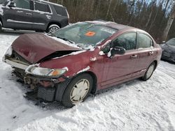 Salvage cars for sale at Cookstown, ON auction: 2009 Honda Civic DX-G