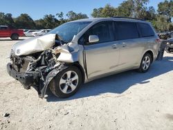 Salvage cars for sale at Ocala, FL auction: 2015 Toyota Sienna LE