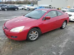 Salvage cars for sale at Spartanburg, SC auction: 2003 Honda Accord EX