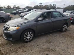 Salvage cars for sale at Riverview, FL auction: 2013 Toyota Corolla Base