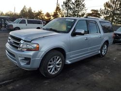 Salvage cars for sale at Denver, CO auction: 2017 Ford Expedition EL Limited