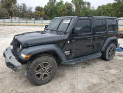 Salvage cars for sale from Copart Fort Pierce, FL: 2019 Jeep Wrangler Unlimited Sport