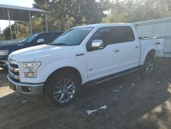 Salvage cars for sale at Savannah, GA auction: 2017 Ford F150 Supercrew