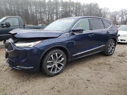 Salvage cars for sale at North Billerica, MA auction: 2024 Acura MDX Technology