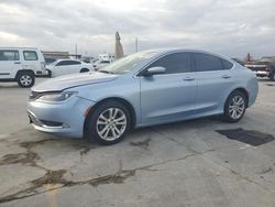 Salvage cars for sale from Copart Grand Prairie, TX: 2015 Chrysler 200 Limited