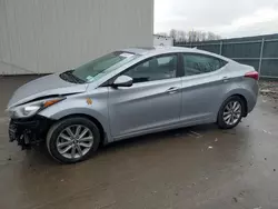 Salvage cars for sale at Duryea, PA auction: 2015 Hyundai Elantra SE