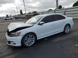 Salvage cars for sale at Miami, FL auction: 2018 Volkswagen Passat SE