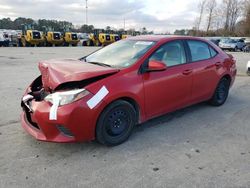 Salvage cars for sale at Dunn, NC auction: 2016 Toyota Corolla L