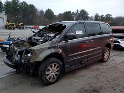 Salvage cars for sale at Mendon, MA auction: 2015 Chrysler Town & Country Touring